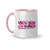 Caneca Cerâmica Vista-se de Si e Brilhe - Você fica Linda Vestida de Felicidade 325ml