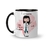 Caneca Cerâmica Profissões Enfermagem / Enfermeira Personalizada com Nome 325ml - Square Presentes
