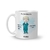 Caneca Cerâmica Profissões Enfermagem / Enfermeiro Personalizada com Nome 325ml