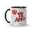 Caneca Cerâmica Te Amo - Pra Sempre com Você 325ml - Square Presentes