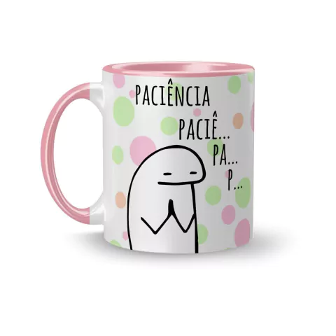 Caneca Cerâmica Flork Paciência, Puta que Pariu 325ml