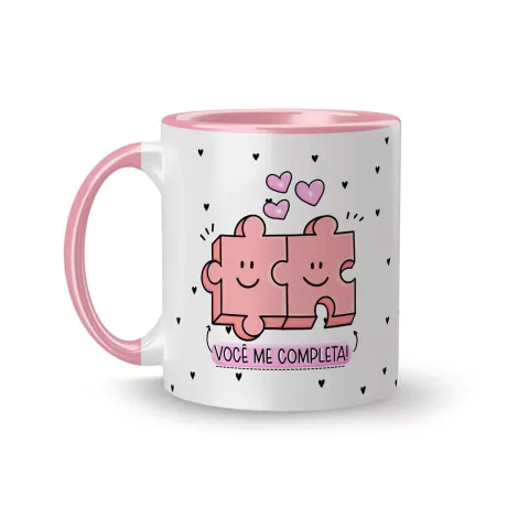 Caneca Cerâmica Pride - Você me Completa 325ml