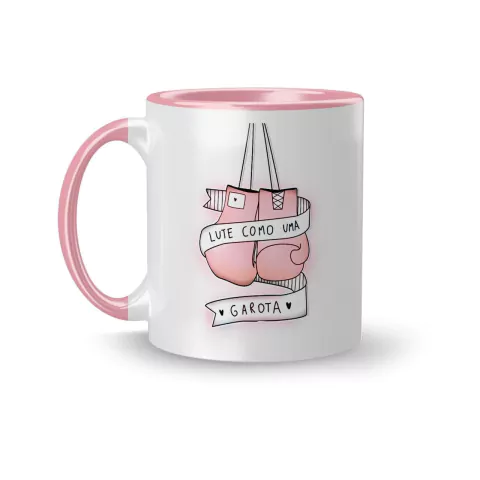 Caneca Cerâmica Lute como Uma Garota 325ml