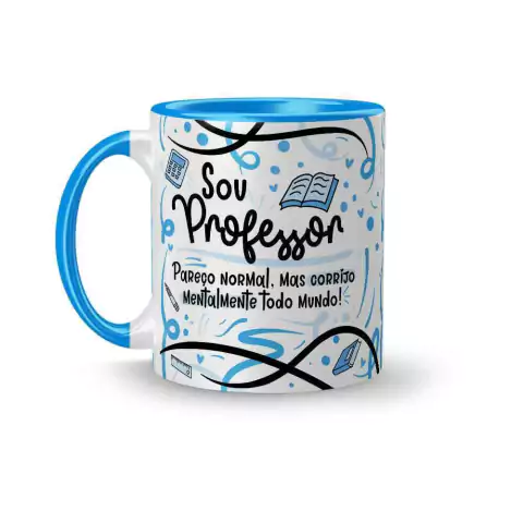 Caneca Cerâmica Profissões Sou Professor 325ml - comprar online