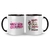 Caneca Cerâmica Vista-se de Si e Brilhe - Você fica Linda Vestida de Felicidade 325ml na internet