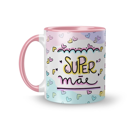 Caneca Cerâmica Super Mãe 325ml