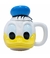 Caneca Porcelana Rosto Pato Donald com Tampa Disney 470ml - Square Presentes