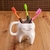 Caneca Formato de Dente Molar com Rostinho 3D 280ml Decoração Dentista Odontologia Cerâmica