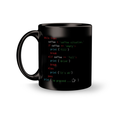 Caneca Cerâmica Profissões Programador - Programação So Proceed Café 325ml