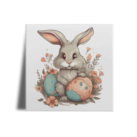 Azulejo Decorativo Páscoa / Coelhinho com Suporte - comprar online