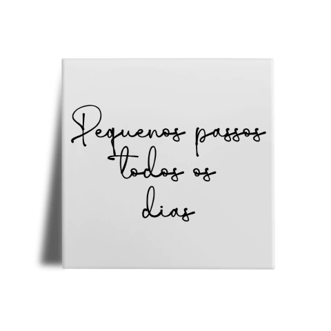 Azulejo Decorativo Frases - Pequenos passos todos os dias - comprar online