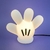 Luminária de Mesa Disney Luva Mickey Mouse com Lâmpada de Led de Brinde