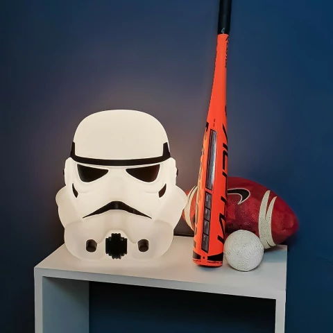Luminária de Mesa Stormtrooper Star Wars com Lâmpada de Led