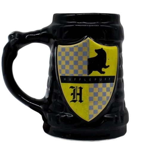 Caneca Formato 3D 500ml Casas Hogwarts Lufa Lufa Harry Potter - 10024313