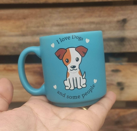 Mini Caneca Tina I Love Dogs (Eu Amo Cachorros) Cachorrinho Fofo 100ml - 10024400