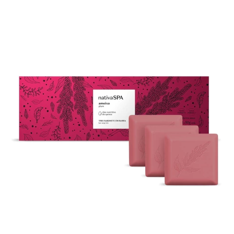 Sabonete em Barra Nativa SPA Ameixa 3 unidades de 90g - O Boticário - comprar online