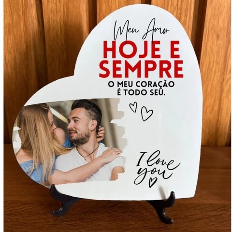 Azulejo Decorativo Personalizado com Foto - Meu Coração é todo Seu - comprar online