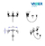 Vasser Onix Griferia de bidet cierre ceramico 21/1031 - comprar online