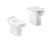 Combo Inodoro Corto + Bidé 1 o 3 Agujeros Roca Dama