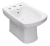 Inodoro Largo + Deposito + Bidet Roca Dama Senso - comprar online