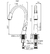 FV Lenga Juego monocomando para mesada de cocina 0412/H5-CR - comprar online