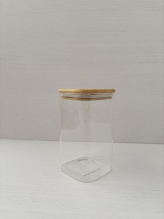 Frascos de vidrio con tapa de bambu - Kamakura Home