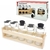 Set especieros x5 con base madera