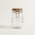 FRASCO HERMETICO CIERRE COBRE TAPA MADERA OLD FASHION 1000ML
