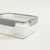 TUPPER RECTANGULAR DE ACRILICO Y CIERRE HERMETICO GRIS 1750ML - comprar online