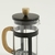 CAFETERA CON EMBOLO NEGRA Y BAMBOO 1000 ML - comprar online