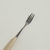 SET X 6 TENEDORES DE ACERO MANGO DE MADERA 16 CM - comprar online
