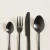 Set de cubiertos Lisboa negro x16 - comprar online