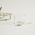 SET X 6 COPETINEROS DE VIDRIO CON CUCHARA Y RACK DE METAL 32X18 CM - comprar online