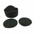 Posa vasos tejidos x6 con base negro - comprar online
