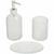 Set de baño 3 piezas vidrio