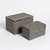 Canasto con tapa grande gris grande - comprar online