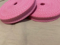 Cinta bies lunares rosa 2cm de ancho. Precio por pieza