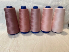 Hilo de poliéster rosa bebe. Cono x 2000 mt - comprar online