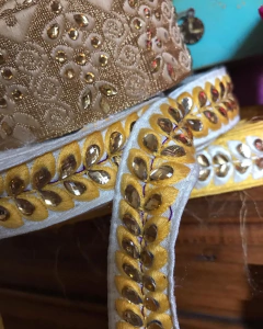 Galón Hindú 7 cm de ancho. Precio por metro en internet