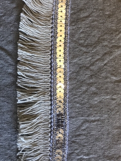 Galón de lentejuelas plateadas - comprar online