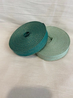 Cinta hilera con Lurex aqua -2 cm- - comprar online