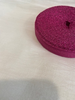 Cinta hilera con Lurex Fuxia -2 cm-