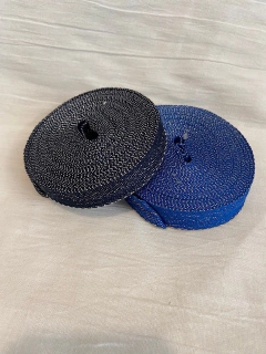 Cinta hilera con Lurex azul marino -2 cm- - comprar online