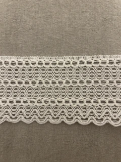 Puntilla de Algodón blanco 8 cm - BL815/1
