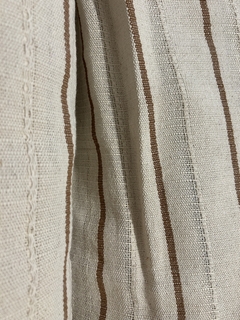 Manta Tejida de Hilo Natural raya Beige 1.70 de ancho en internet