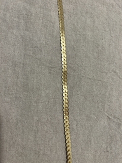 Cordón de lentejuelas peltre