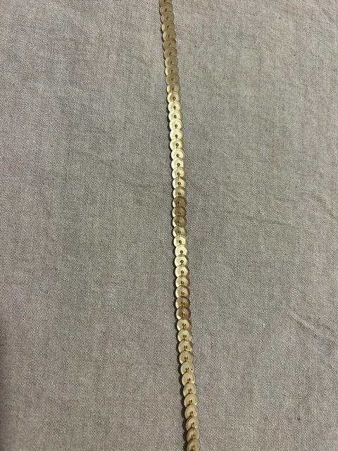 Cordón de lentejuelas peltre