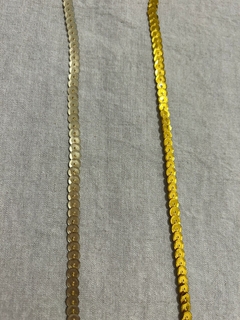 Cordón de lentejuelas peltre - comprar online