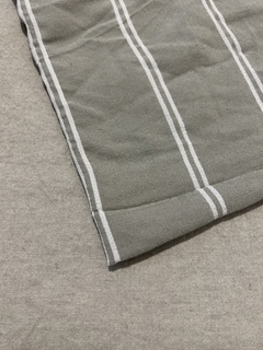 Tusor pesado rayado color Gris medio 2.90 de ancho