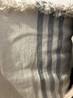 Manta Tejida Raya gris 1.70 de ancho - - comprar online